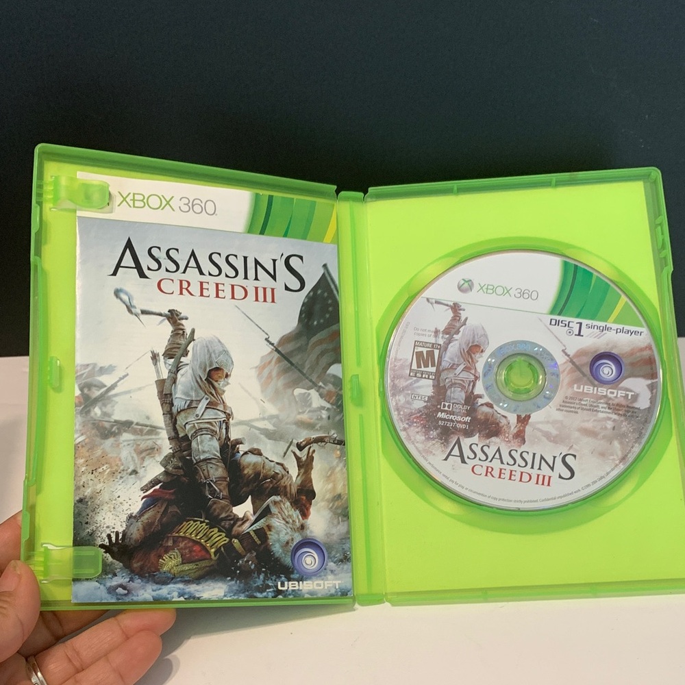 Assassin's Creed III for Xbox 360 - Green Case used